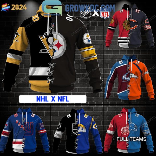 NHL Mix NFL Team Choose Your Style Personalized Hoodie T-Shirt