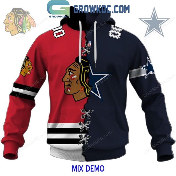 NHL Mix NFL Team Choose Your Style Personalized Hoodie T-Shirt