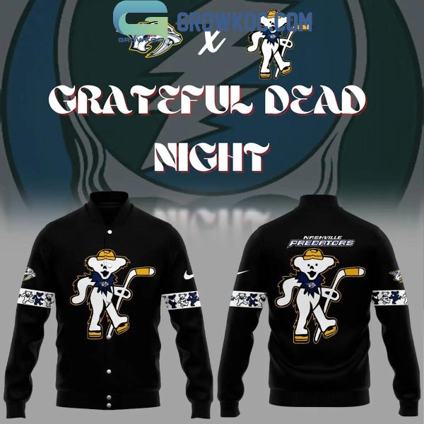 Nashville Predators Grateful Dead Celebration 2024 Baseball Jacket