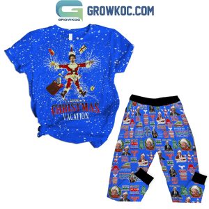 National Lampoon’s Christmas Vacation Merry Christmas Black Fleece Pajamas Set