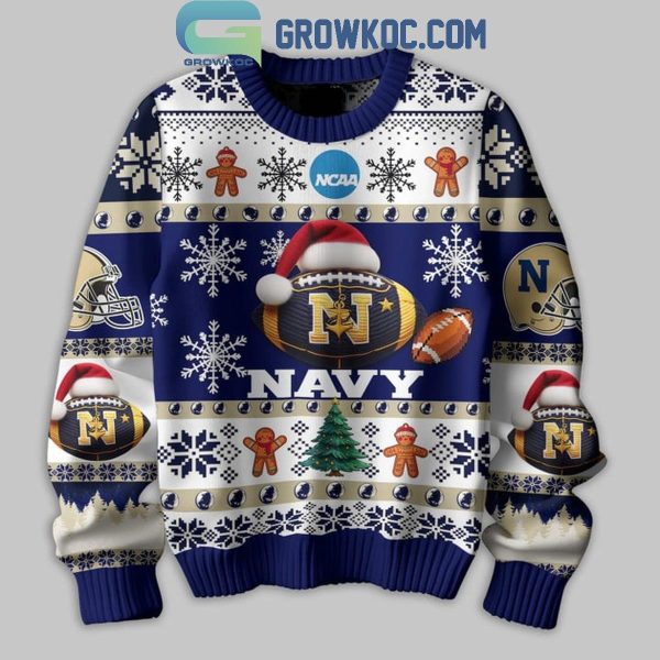 Navy Midshipmen Christmas They Not Like Us Midshipmen Ugly Sweater