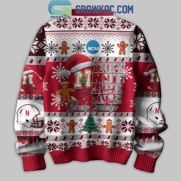 Nebraska Cornhuskers Football They Not Like Us Christmas Ugly Sweater