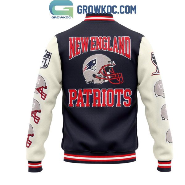 New England Patriots Go Pats Est 1960 Fan Baseball Jacket