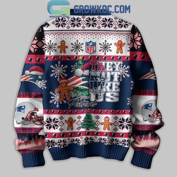 New England Patriots They Not Like Us Christmas Happy Holidays Ugly Sweater