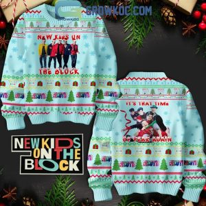 New Kids On The Block It’s That Time Of Year Again Christmas Blue Ugly Sweater