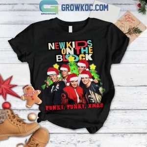 New Kids On The Block NKOTB Christmas Funky Funky Xmas 2024 Fleece Pajamas Set