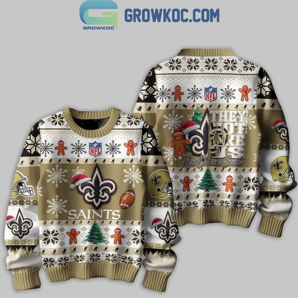 New Orleans Saints They Not Like Us Christmas Happy Holidays Ugly Sweater