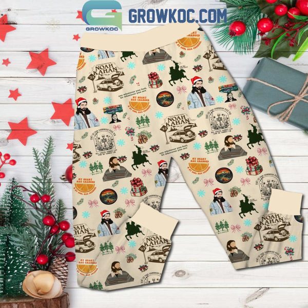 Noah Kahan Wishing You A Merry Christmas With Love 2024 Fleece Pajamas Set