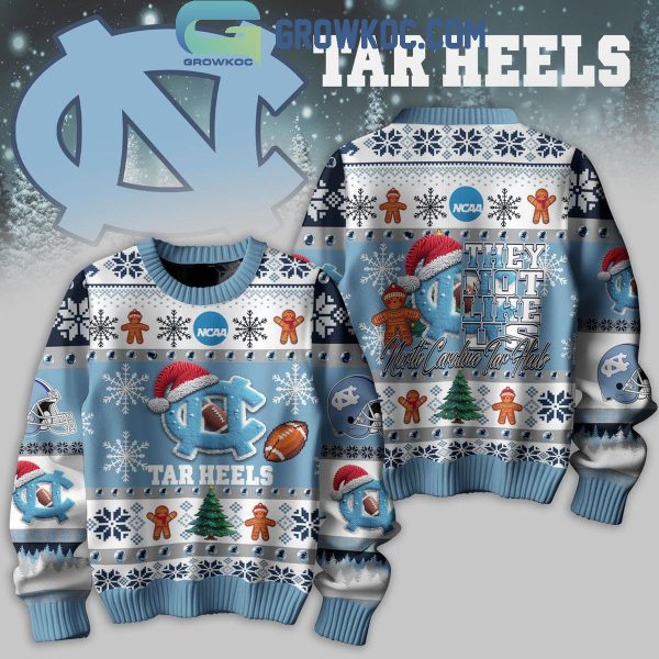 North Carolina Tar Heels Christmas They Not Like Us Tar Heels Ugly Sweater