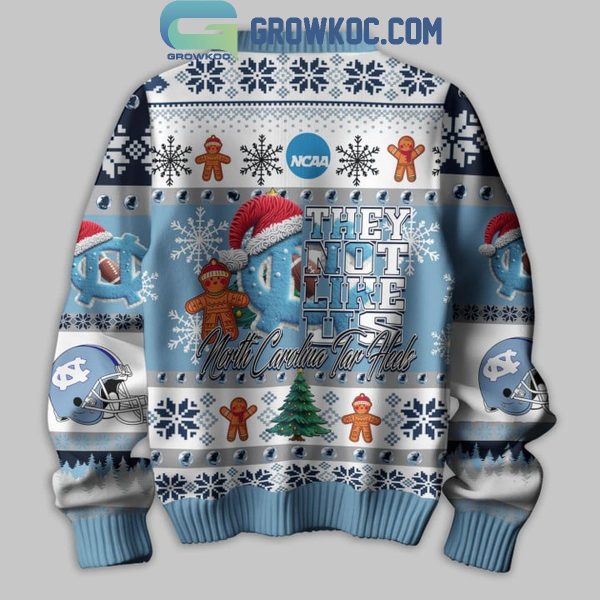 North Carolina Tar Heels Christmas They Not Like Us Tar Heels Ugly Sweater