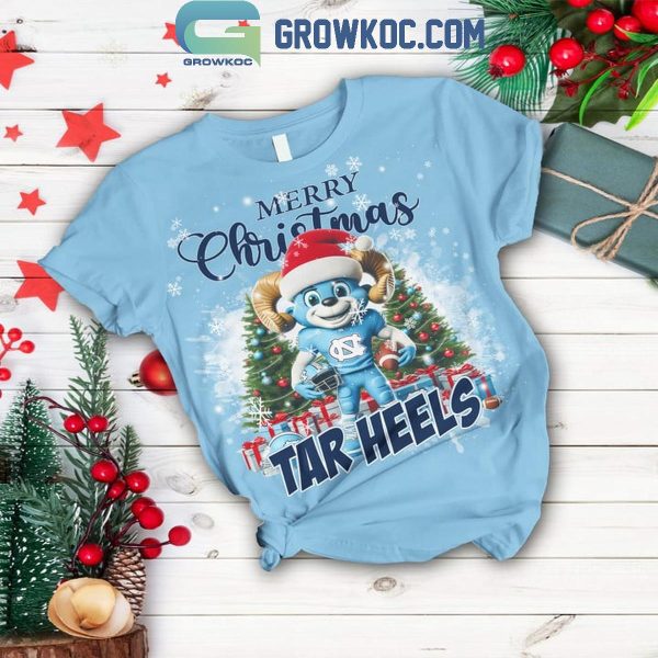 North Carolina Tar Heels Merry 2024 Christmas Holidays Fleece Pajamas Set