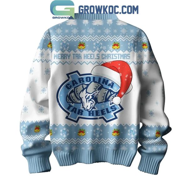 North Carolina Tar Heels Merry Tar Heels 2024 Christmas Ugly Sweater