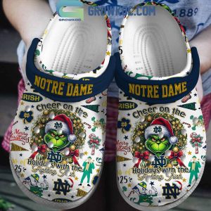 Notre Dame Fighting Irish Cheer On The Holidays With The Fighting Irish Crocs Clogs