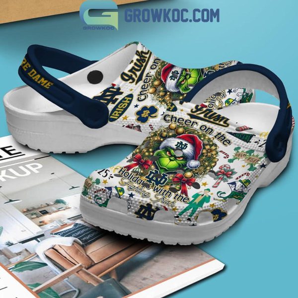 Notre Dame Fighting Irish Merry Christmas And Happy New Year 2025 Crocs Clogs