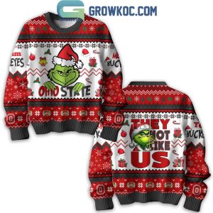 Ohio State Buckeyes Christmas They Not Like Us The Grinch Ugly Sweater