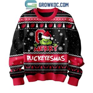 Ohio State Buckeyes Grinch Christmas Merry Buckeyesmas Ugly Sweater