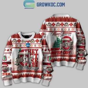 Ohio State Buckeyes They Not Like Us Merry Christmas To All Ugly Sweater