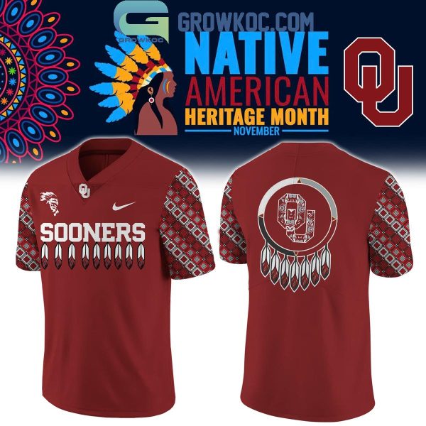 Oklahoma Sooners 2024 Native American Heritage Month Football Jersey