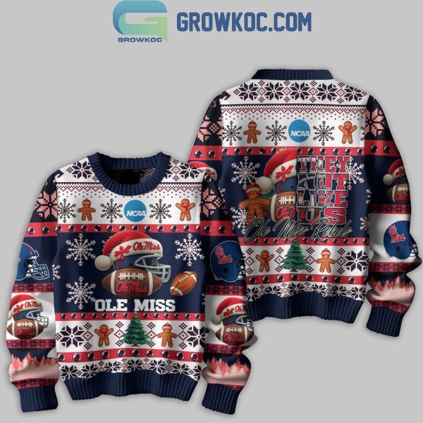 Ole Miss Rebels Christmas They Not Like Us Rebels Ugly Sweater