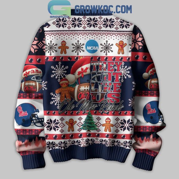 Ole Miss Rebels Christmas They Not Like Us Rebels Ugly Sweater