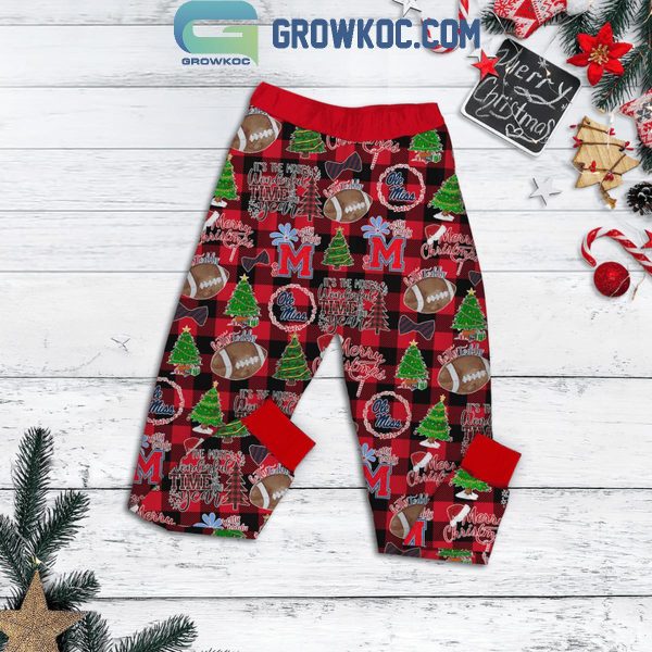 Ole Miss Rebels This Is My Christmas Movie Watching Shirt Fleece Pajamas Set