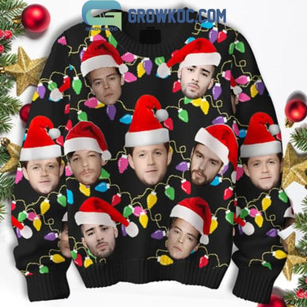 One Direction 1D Forever 2024 In The Christmas Light Ugly Sweater