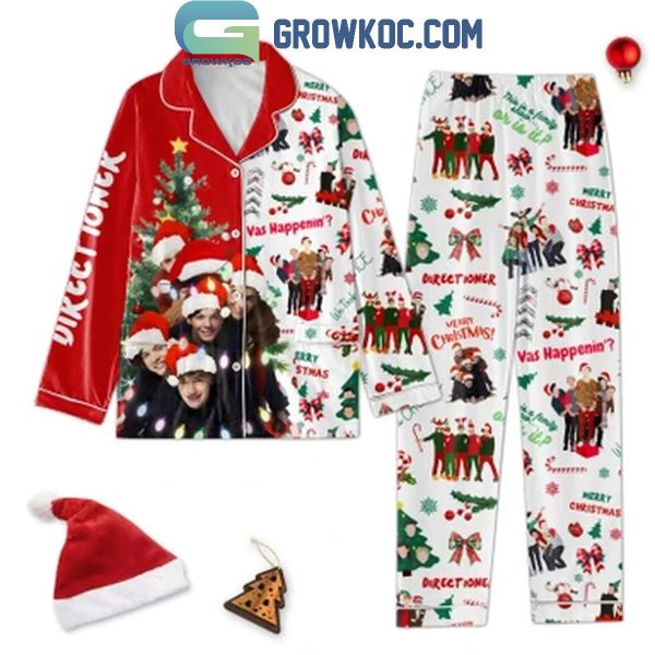 One Direction Merry Christmas Directioner Vas Happening Polyester Pajamas Set