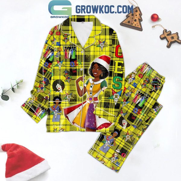 Order Of The Eastern Star OES Christmas Polyester Pajamas Set