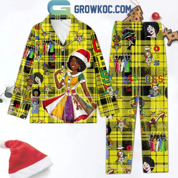 Order Of The Eastern Star OES Christmas Polyester Pajamas Set