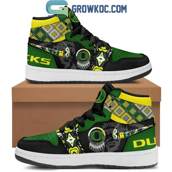 Oregon Ducks 2024 Native American Heritage Month Air Jordan 1 Shoes