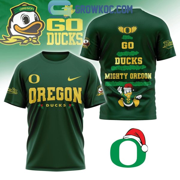 Oregon Ducks Go Ducks Mighty Oregon Christmas Hoodie T-Shirt