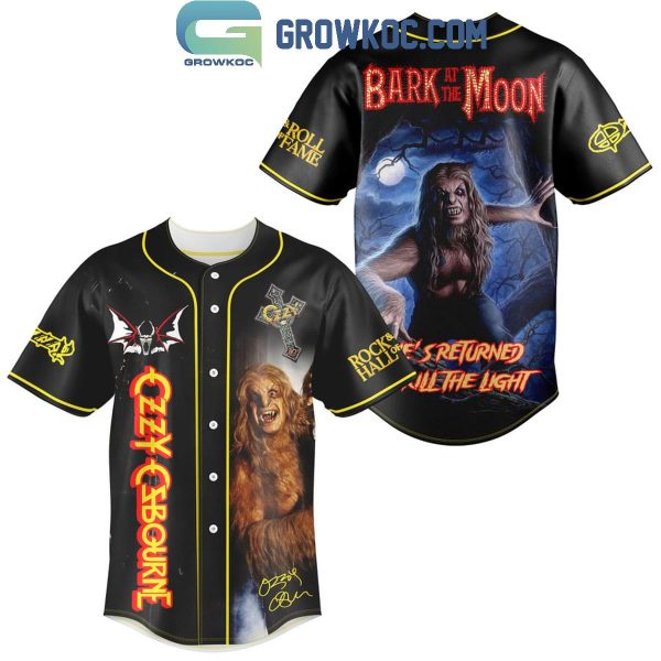 Ozzy Osbourne Bark At The Moon Baseball Jersey