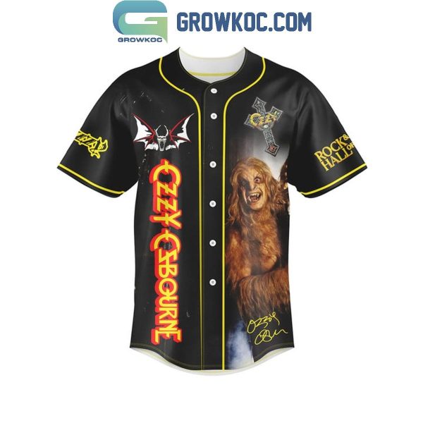 Ozzy Osbourne Bark At The Moon Baseball Jersey