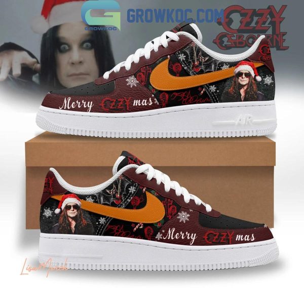 Ozzy Osbourne Merry Christmas Ozzymas 2024 Air Force 1 Shoes