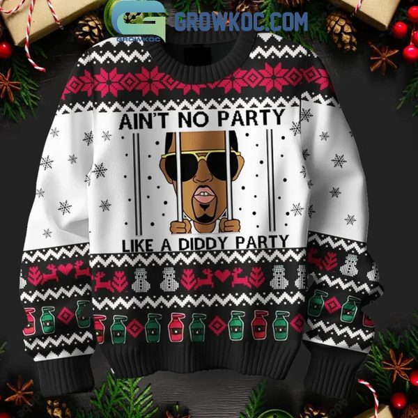 P Diddy Ain’t No Party Like Diddy Party Christmas 2024 Ugly Sweater