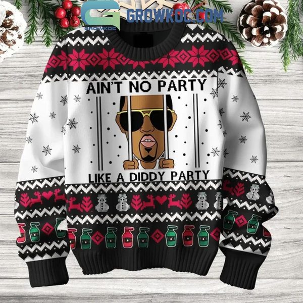 P Diddy Ain’t No Party Like Diddy Party Christmas 2024 Ugly Sweater