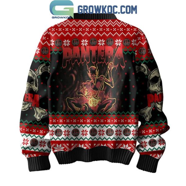 Pantera Cowboy From Hell Christmas Ugly Sweater