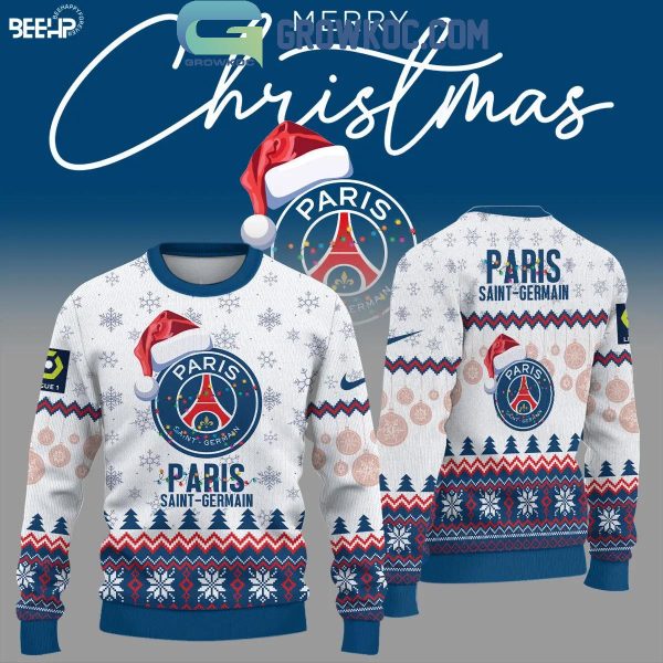 Paris Saint-Germain 2024 Merry Christmas And Happy New Year 2025 Ugly Sweater