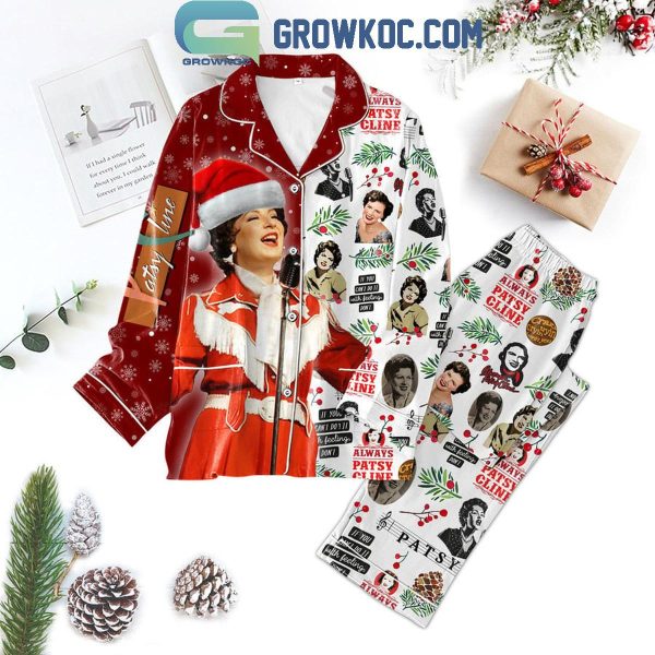 Patsy Cline Crazy Tryin’ Cryin’ Lovin’ You Christmas Polyester Pajamas Set