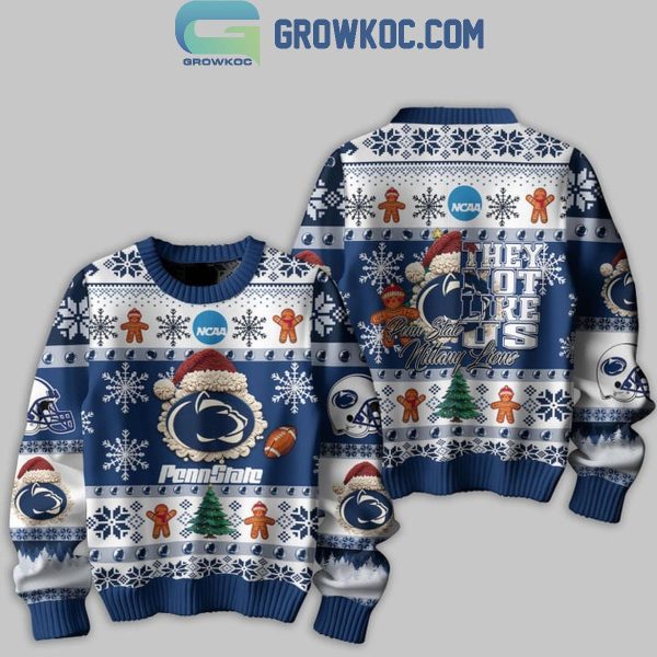 Penn State Nittany Lions Football They Not Like Us Christmas Ugly Sweater