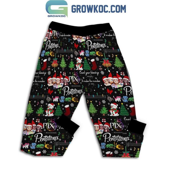 Pentatonix Hallelujah It’s A Christmas Tour 2024 Fleece Pajamas Set