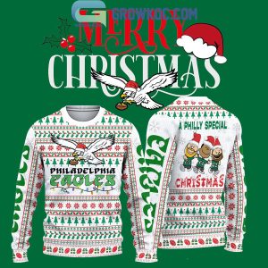 Philadelphia Eagles 2024 Christmas Chill Guy Ugly Sweater