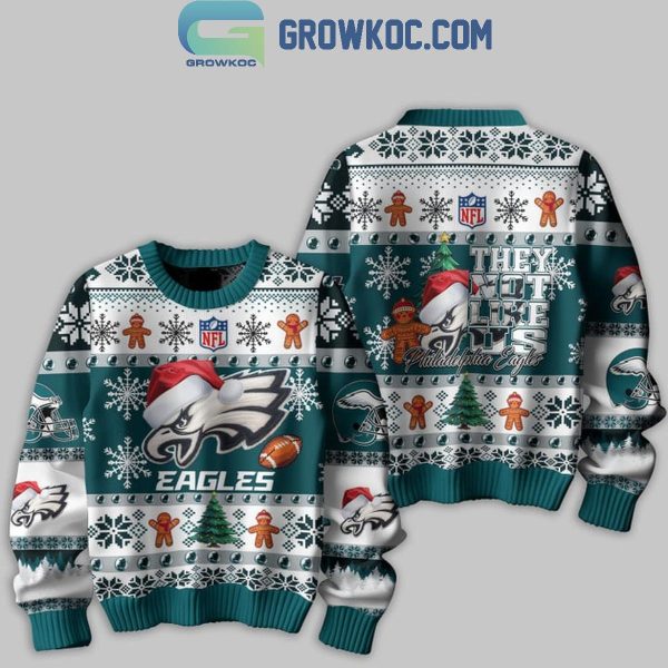 Philadelphia Eagles 2024 They Not Like Us Eagles Christmas Ugly Sweater