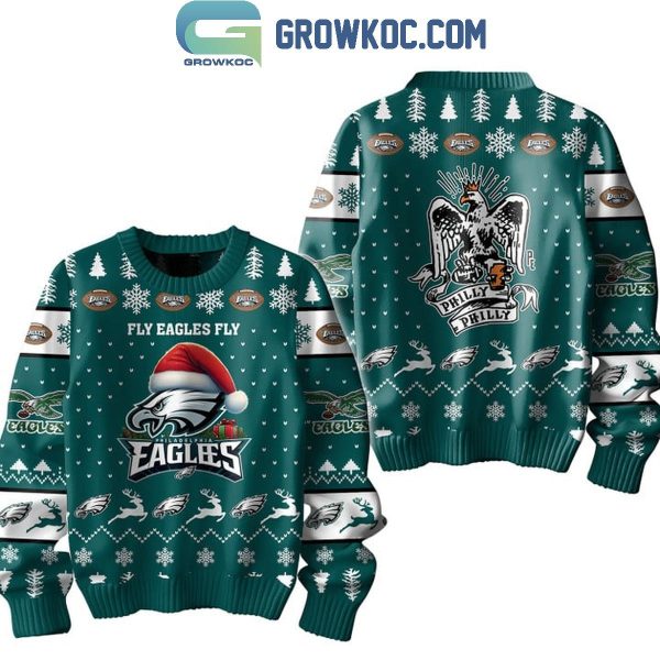 Philadelphia Eagles Fly Eagles Fly Philly Philly 2024 Christmas Ugly Sweater