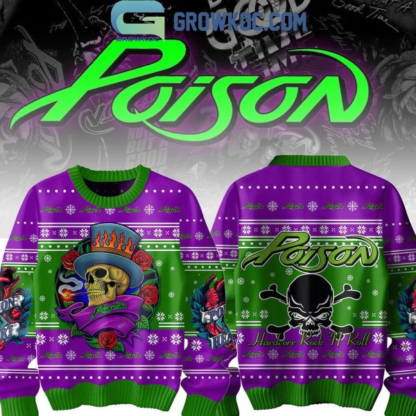 Poison Hardcore Rock N’ Roll 2024 Christmas Ugly Sweater