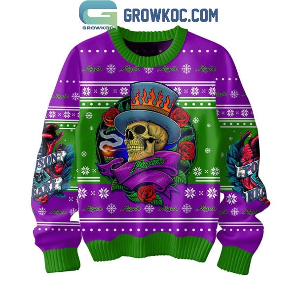 Poison Hardcore Rock N’ Roll 2024 Christmas Ugly Sweater