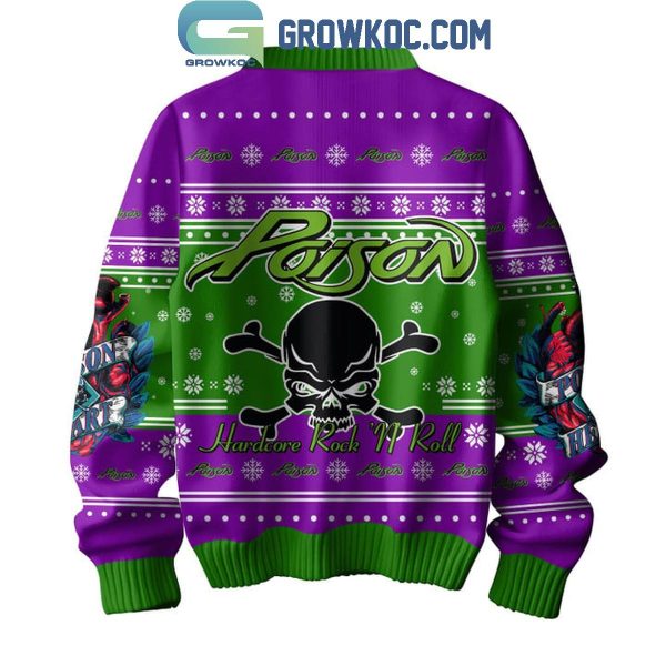 Poison Hardcore Rock N’ Roll 2024 Christmas Ugly Sweater