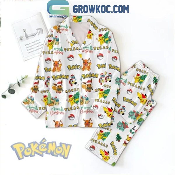 Pokemon Merry Christmas 2024 Collection Polyester Pajamas Set