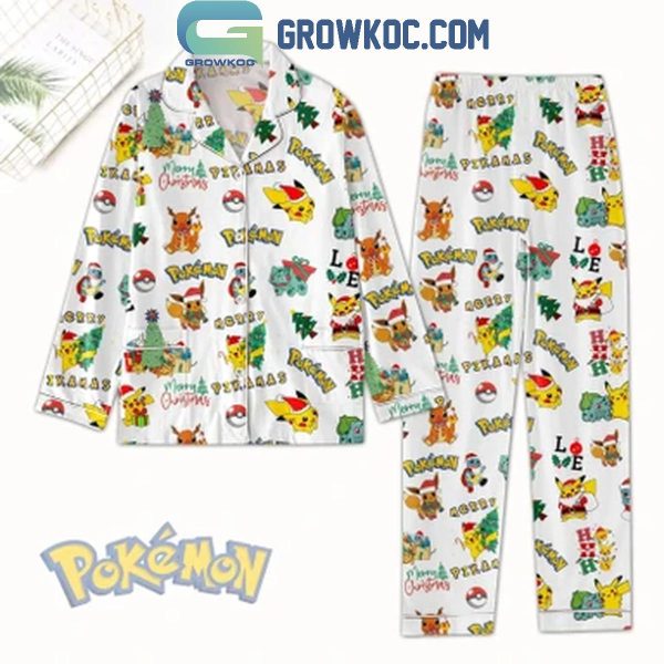 Pokemon Merry Christmas 2024 Collection Polyester Pajamas Set