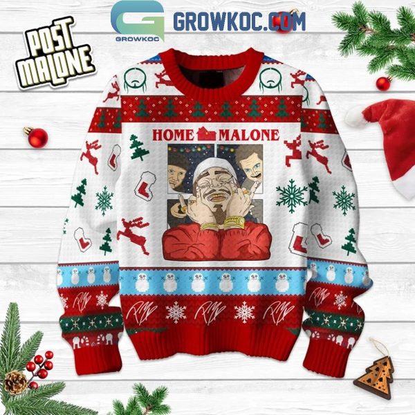 Post Malone Christmas Home Alone With Malone Ugly Sweater